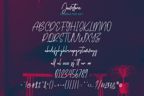 Jawstone Font Poster 8