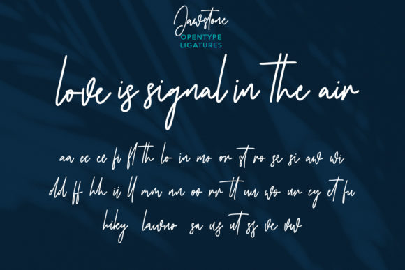 Jawstone Font Poster 9