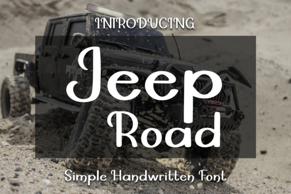 Jeep Road Font Poster 1