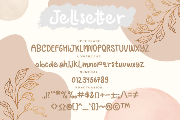 Jellsetter Font Poster 10