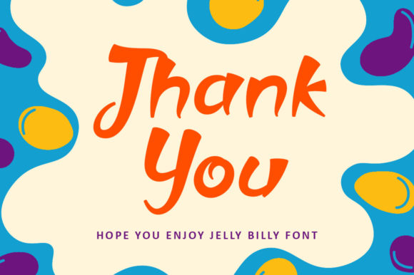 Jelly Billy Font Poster 8