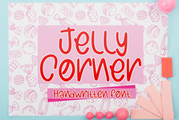 Jelly Corner Font Poster 1