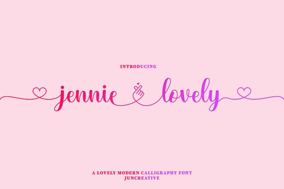 Jennie Lovely Font Poster 1