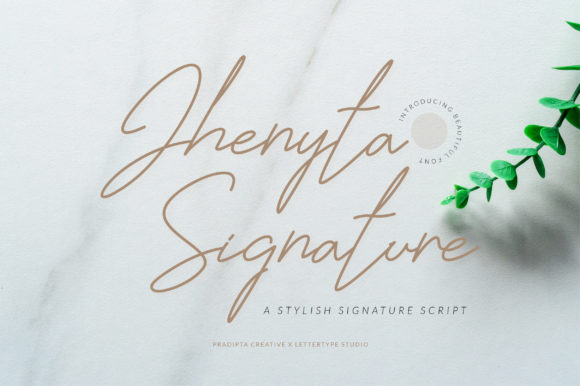 Jhenyta Signature Font Poster 1