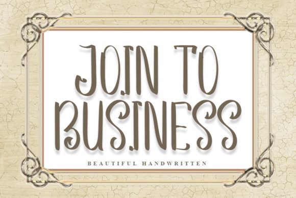 Join to Business Font