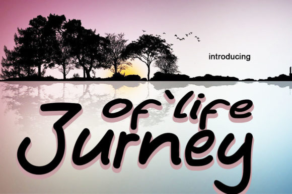 Journey of Life Font Poster 1