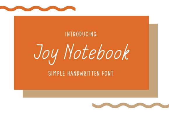 Joy Notebook Font Poster 1