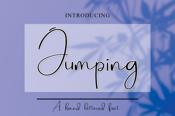 Jumping Font Poster 1