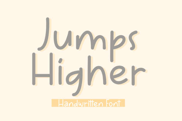 Jumps Higher Font Poster 1