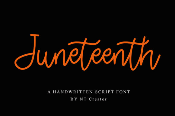 Juneteenth Font Poster 1