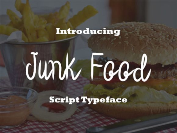 Junk Food Font Poster 1