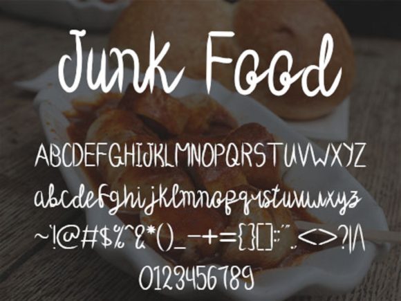 Junk Food Font Poster 5