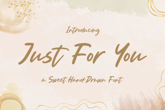 Just for You Font Poster 1