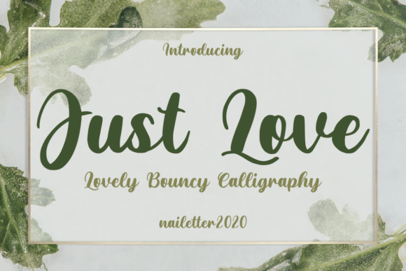 Just Love Font Poster 1