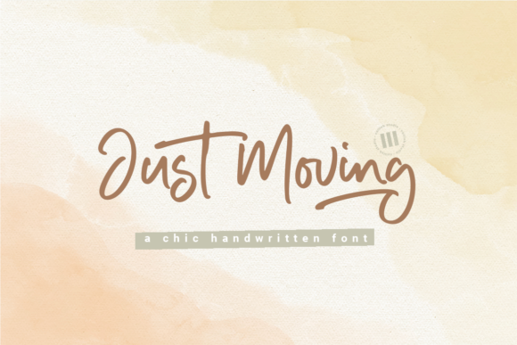 Just Moving Font Poster 1