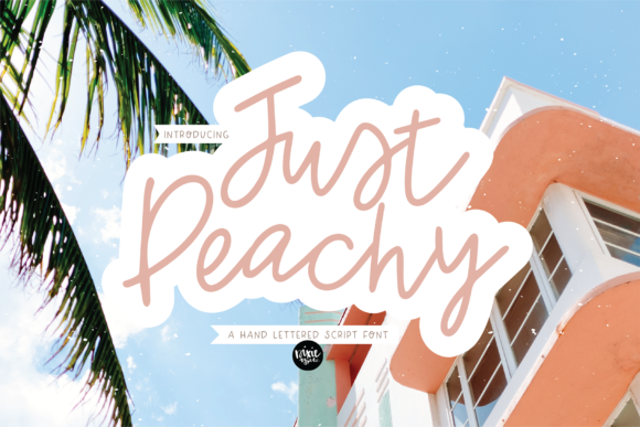 Just Peachy Font Poster 1