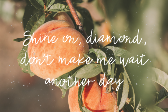 Just Peachy Font Poster 3