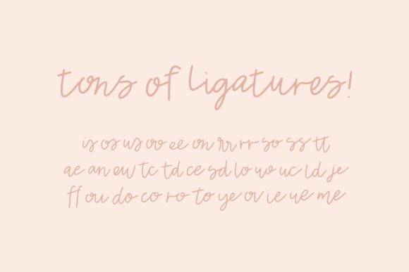 Just Peachy Font Poster 6