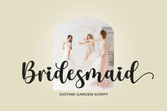 Justine Garden Font Poster 2