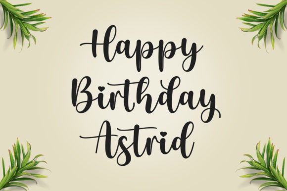 Justine Garden Font Poster 6