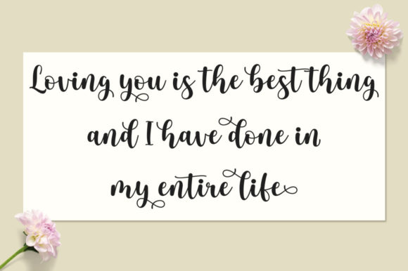 Justine Garden Font Poster 7