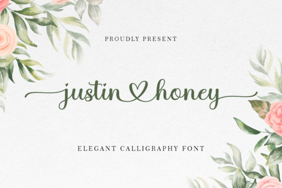 Justine Honey Font Poster 1