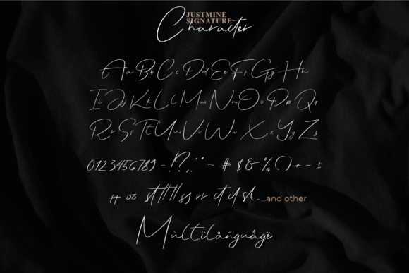 Justmine Signature Font Poster 4