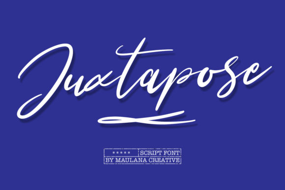 Juxtapose Font Poster 1