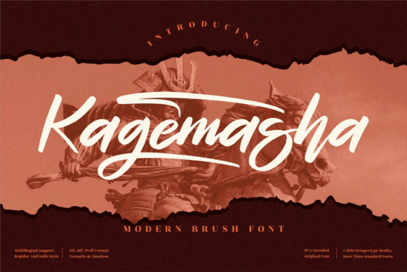 Kagemasha Font Poster 1