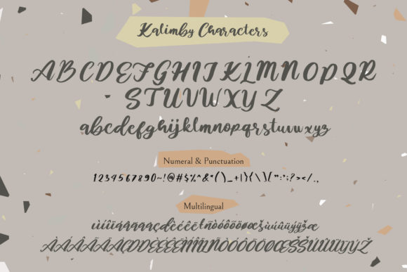 Kalimby Font Poster 7