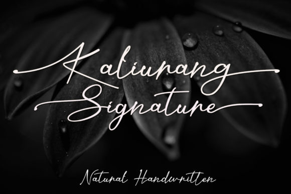 Kaliurang Signature Font Poster 1