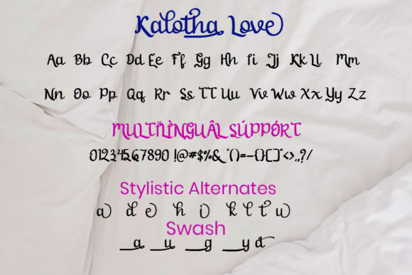 Kalotha Love Font Poster 6