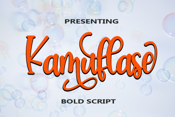 Kamuflase Font Poster 1