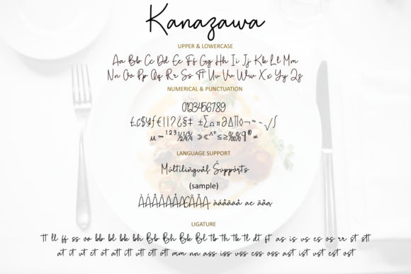 Kanazawa Font Poster 6