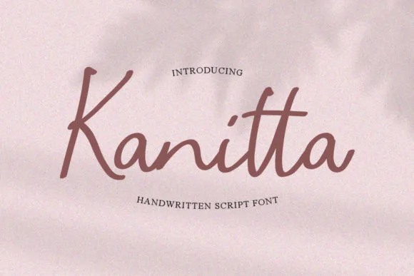 Kanitta Font Kanitta Font Poster 1