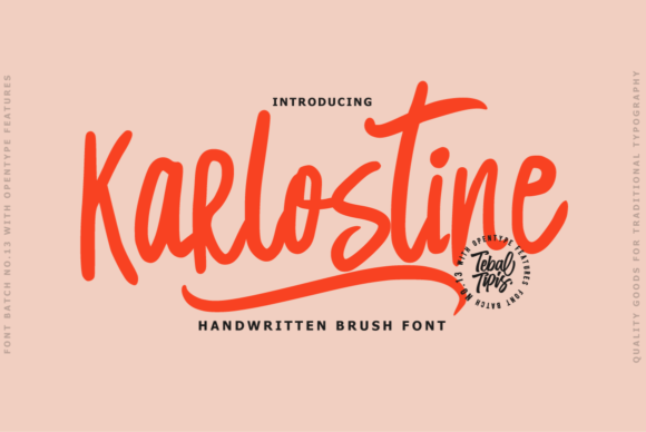 Karlostine Font Poster 1