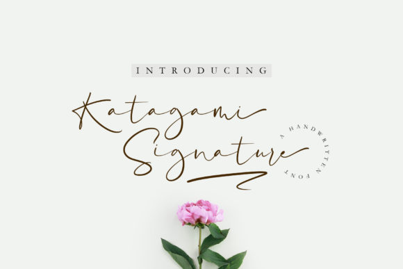 Katagami Signature Font Poster 1