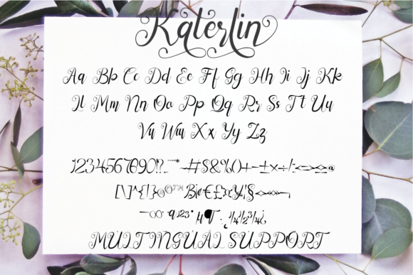 Katerlin Font Poster 8