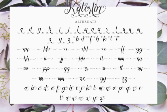 Katerlin Font Poster 9