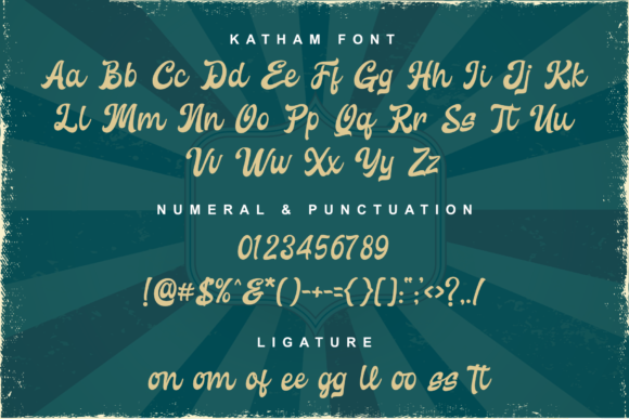 Katham Font Poster 2