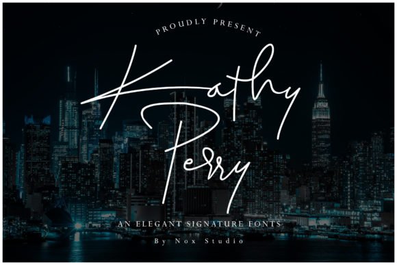 Kathy Perry Font Poster 1