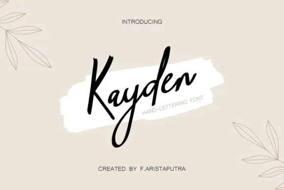 Kayden Font Poster 1