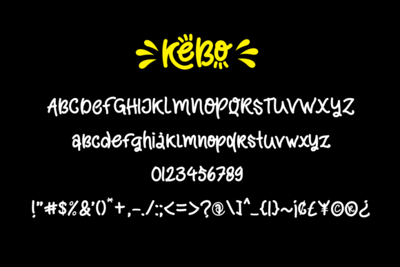 Kebo Font Poster 7