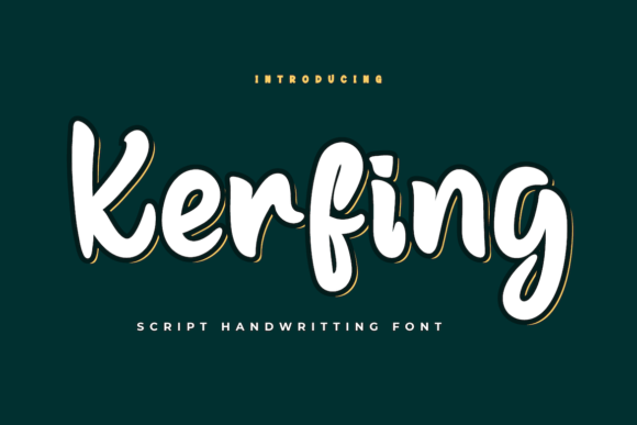 Kerfing Font Poster 1