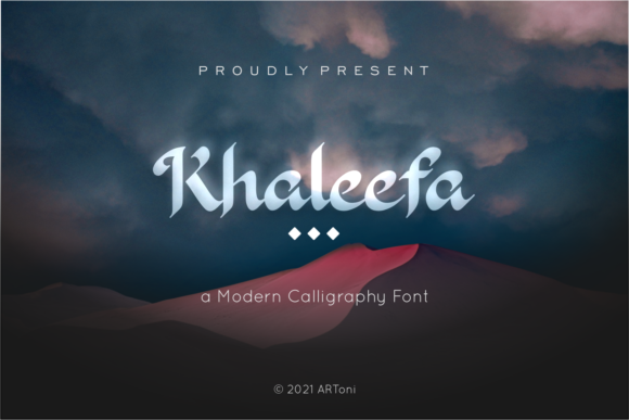Khaleefa Font Poster 1
