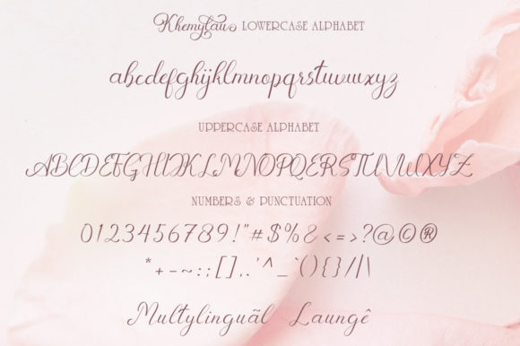 Khemylau Font Poster 6