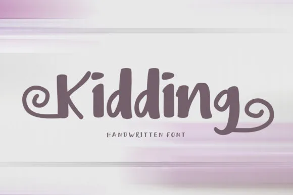 Kidding Font Kidding Font Poster 1