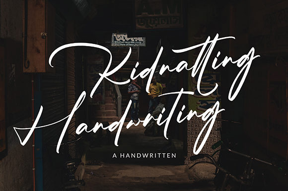 Kidnatting Font Poster 1