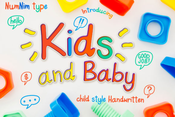 Kids and Baby Font Poster 1
