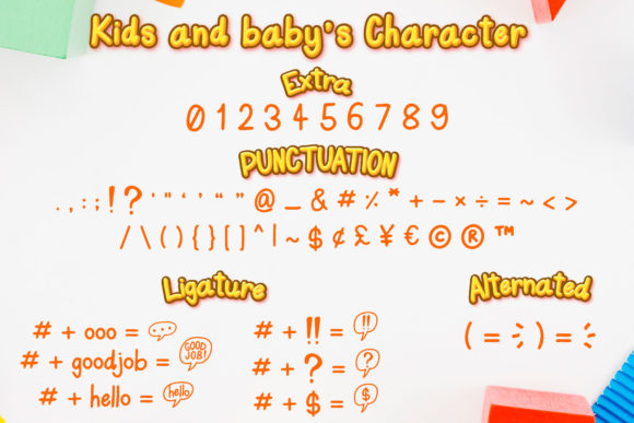 Kids and Baby Font Poster 3